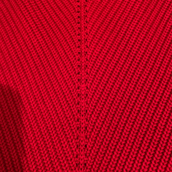 Talbots chevron stitch spkit neck sweater tunic. Worn 1x - Picture 7 of 8